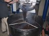 Dropping Roasted Beans out of the Roaster Just at the Right Time